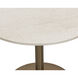 Iska Cream / Antique Brass Bistro Table